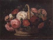 Jensen Johan Roses Norge oil painting reproduction
